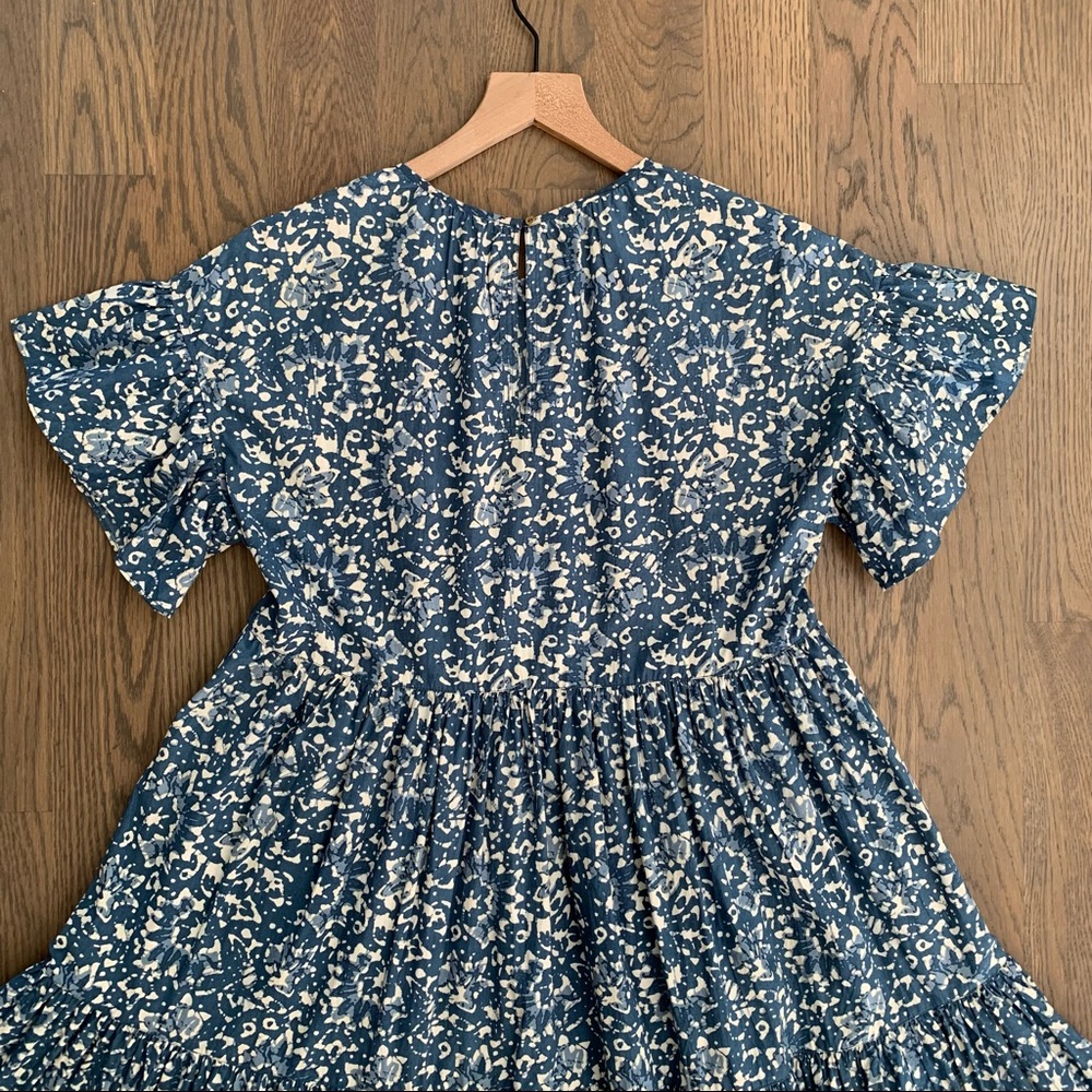 NWT Ulla Johnson Rosemarie in Blue Batik Print Cotton Size 2 - Picture 6 of 8